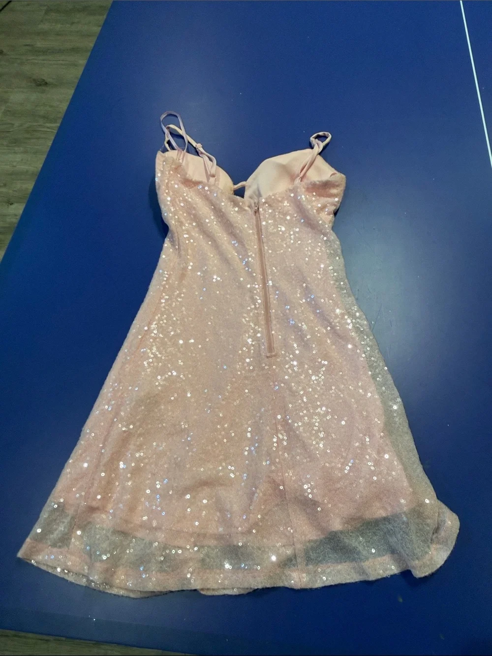 Windsor Blush Pink Sequin Mini Dress